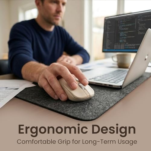 Image of Portronics Toad 33 Wireless Mouse with 2.4 GHz USB Nano Receiver, Adjustable Dpi Sensitivity, Ergonomic Design, Precision Optical Tracking, Plug & Play, Best for Laptops, Desktops PCs, Mac(Beige)