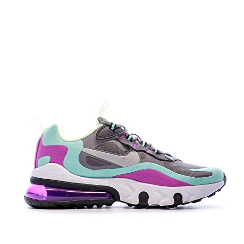 Nike Air Max 270 React GS Running Trainers BQ0103 Sneakers Shoes (UK 5 US 5.5Y EU 38, Gunsmoke Reflect Silver 007)3