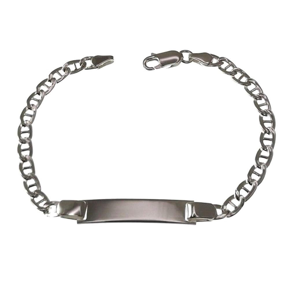 Armband aus 925er Sterlingsilber, glatter, hohler Anker