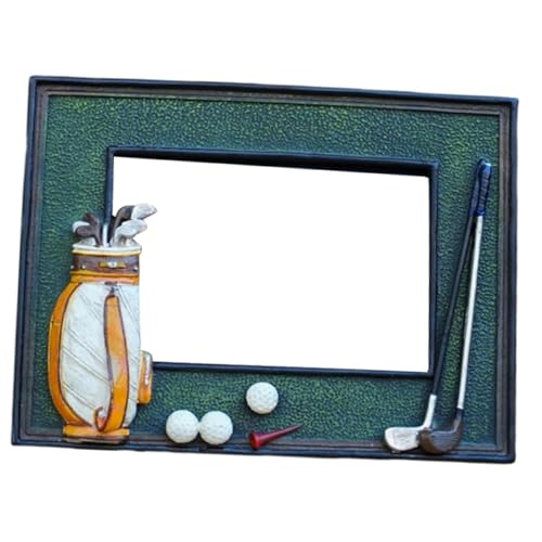 Cadre photo de golf horizontal pour support de table de bureau stable