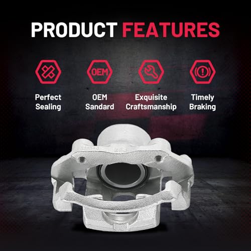 Image of BDFHYK 19-B956A 19-B957A Front Disc Brake Caliper Assembly Compatible with Nissan 720 1983-1986 /D21 1986-1994 /Multi 1986-1988 /Pickup 1995-1997, 2.0L 2.2L 2.4L 2.5L L4 3.0L V6 GAS /DIESEL 2pcs