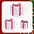 Christmas Lighted PVC Gift Boxes,Set of 3 DIY Pre-lit Lights Present Boxes with 50 LED Light Up Decorations Boxes for Indoor Porch Patio Christmas Tree Yard Holiday Party(Multicolor)