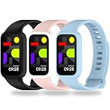 BABEJIA 3 Piezas Correas de Repuesto Compatible con Xiaomi Smart Band 9 Active y Redmi Band 3, Deportivas Transpirables Ajustables con Liberaci�n R�pida