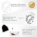 Uloveido Fashion Rings Enhancers for Women White Gold Plated Cubic Zirconia Ring Enhancer for Wedding Engagement Rings Size 7 Y507B
