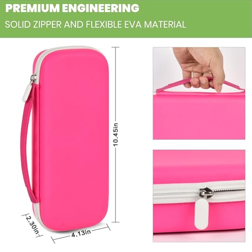 Image of Stethoscope Case for 3M Littmann Classic III Monitoring /Lightweight II S.E /Cardiology IV Diagnostic /for MDF Acoustica Stethoscopes, Holder for Nurse Doctor Essentials & Medical Accessories, Rose Red