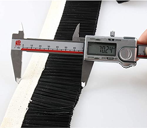 BTMIEY Staubschutz für Staubsauger, Graviermaschine, 70 mm/100 mm, Bürste, Staubsauger, Graviermaschine, Staubschutz für CNC-Fräsmaschine für Spindelmotor-Fräsmaschine (schwarz, 1 m x 70 mm)