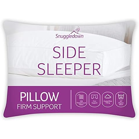 Snuggledown Side Sleeper Pillow with Firm Support Cover
