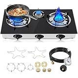Propane Gas Cooktop,3 Burners...