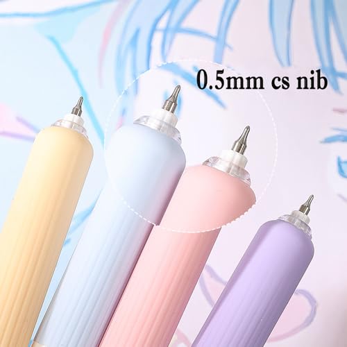 Pack de 8 bolígrafos retráctiles cortos tinta negra 0.5 mm miniatura 3