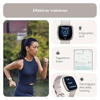 Google Fitbit Sense 2, Grau – Smartwatch Damen/Herren – Fitnessuhr mit integriertem GPS und Telefonfunktion, Fitness-Tracking mit Stressmanagement, EKG und Schlafanalyse, Kompatibel mit Android/iOS – Ansicht 8