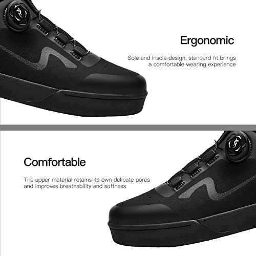 Sandugo Mtb Mountain Bike Cycling Shoes For Men,2 Bolts Suitable All Spd Pedals(Xc/Am), Compatible With Peloton Lightweight And Comfortable,Black #TOP3