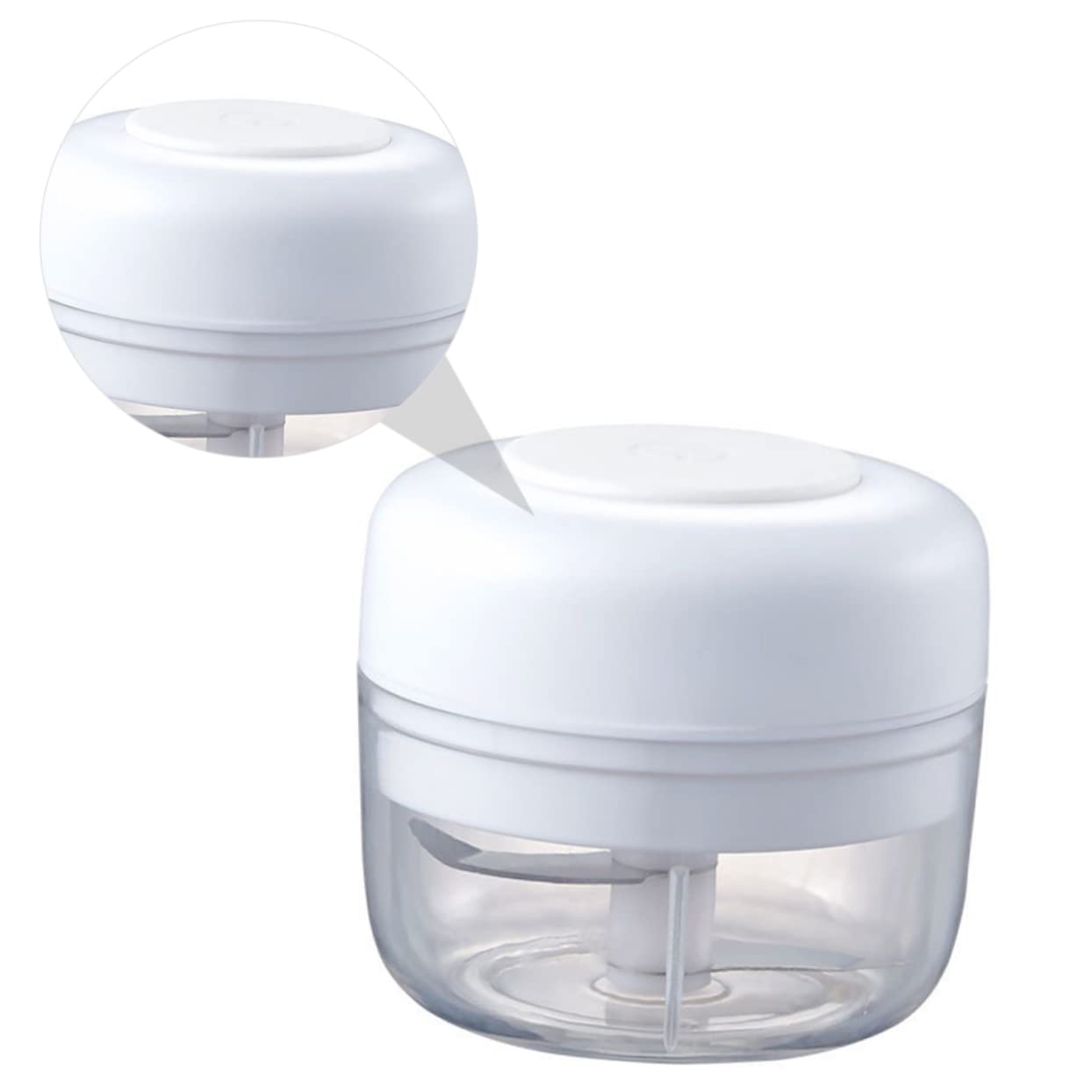 COLLBATH Mini Garlic Chopper Multifunctional Garlic Mincer for and Vegetable Crushing Portable and Lightweight Design for Quick Use