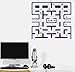 Juou Nuevo Juego De Dibujos Animados Anime Pac-Man Pegatinas De Pared Para Sala De Niños Sala De Protección Ambiental Decorativos Pvc Pegatinas De Pared 90 * 90 Cm