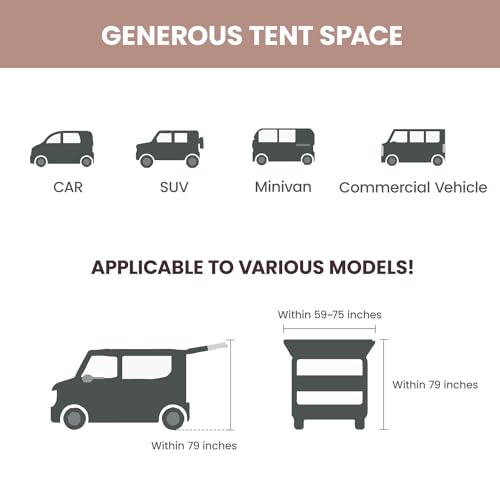 Carpa para camping S'more Etana para SUV impermeable miniatura 5