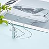 NICENEEDED Cremation Cross Necklace for Ashes, Cross Urns Locket Pendant, Sliver Ashes Holder Necklace Stainless Steel Memorial Jewelry Hanging Ornament - In loving memory #5