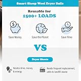 Smart Sheep Wool Dryer Balls, 6-Pack XL, photo 4