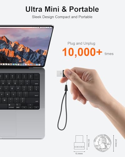 Image of Mini USB 3.0 Flash Drive 32GB 3 Pack, Ultra Small Thumb Drive, Portable Waterproof USB Stick with Lanyard Hole, Plug and Play for Laptop PC Smart TV Car