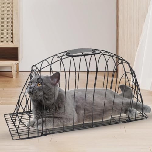 Jaula de ducha para gatos DIYEAH de acero inoxidable para baño seguro 6