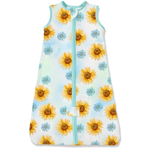 Image of TotAha Light Sleep Sack, Stretchy, Soft, Cozy Wearable Blanket Sleep Bag with 2-Way Safe Zippers for 0-6-12-24 Months 0.5 TOG