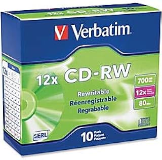 700MB High-Speed Branded CD-RW Media with Slim Case - Pack of 10