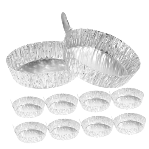 Garneck 200 piezas Bandejas de Aluminio para Pesaje con Asas Resistentes y Portátiles Mediano para Laboratorio y Manejo de Líquidos y Polvos