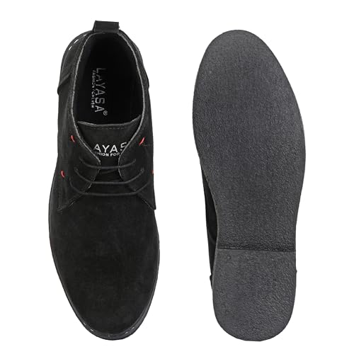 Image of layasa Boot For Men | Synthetic Leather Suede Men Boot | Boot | Comfort Material Suede Casual Men Boot