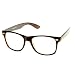Vintage Inspired Eyewear Original Geek Nerd Clear Lens Horn Rimmed Glasses (Tortoise)