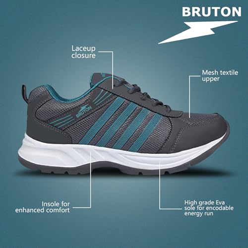 Image of BRUTON Trendy EVA Lite Walking Shoes Regular Shoe Yoga Shoes for Men's & Boy's- Grey