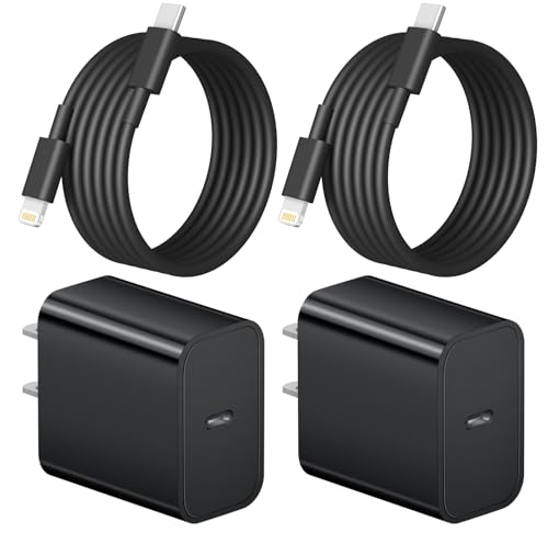 iPhone Charger Fast Charger【MFi Certified】 2 Pack 20w USB C Charger Block with 6FT USB C to Lightning Cable Compatible with iPhone 14/13/12/11 Pro Max/Xs Max/XR/X/AirPods Pro by Coreykin - Used condition - CA$18.99