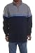 IZOD Men's Long Sleeve Color Blocked Chest Stripe Sueded Fleece Pullover