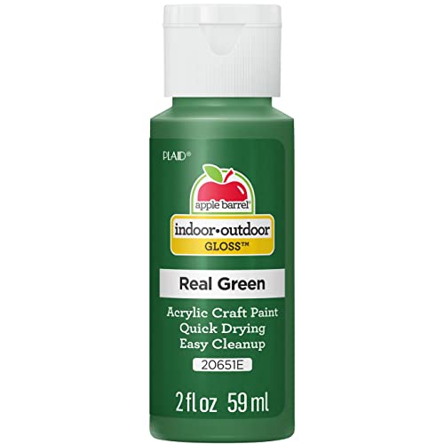 Image of Apple Barrel Gloss Acrylic Paint in Assorted Colors (2-Ounce), 20651 Real Green
