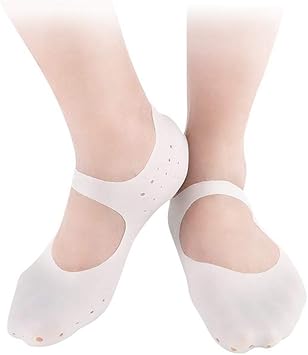 Amazon.co.jp: TerGOOSE シリコンソックス ゲル 潤い 保湿 ジェル靴下 角質ケアパック かかと 指先ケア ひび割れ 痛みの緩和  滑り止め 伸びる 通気穴付き ソックス 足裂対策 あかぎれ対処 抗菌 乾燥 予防 衝撃吸収 皮膚保護 足底筋膜炎 美足 男女兼用 1ペア(L ホワイト  