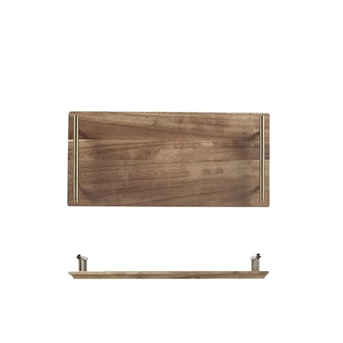 Prettiee Versatile Solid Wood Breakfast Tray Slish Coffee Table Serving Tray for Sushi Desserts & Bread Mum Size Wooden Tray for Living Room Decor (M)