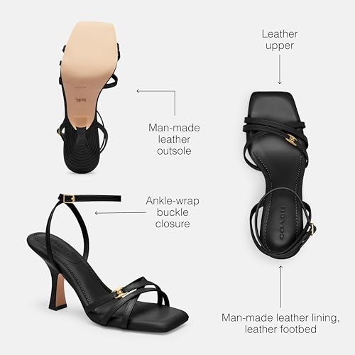 Coach Women's Kelsey Leather Sandal3