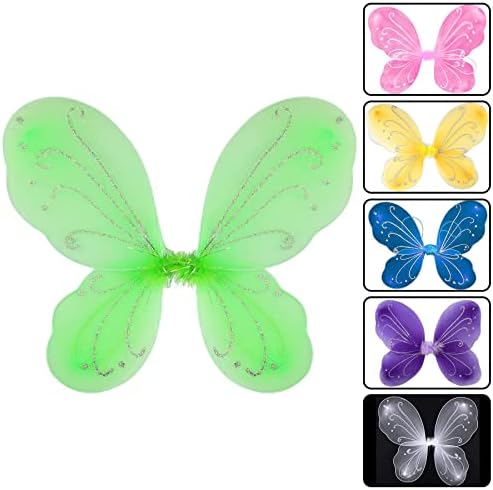Envrocei Butterfly Fairy Wings for Girls Dress Up Fairy Wings Birthday Party Favors Costume Angel Toddler Fairy Wings for Kid