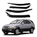 Coche Deflectores Viento para Kia Sorento 2003-2008, Escudo Lluvia Viseras De Ventana Lateral Protectores De Lluvia Toldo Tintado, Protección para Lluvia, Sol, Viento, Refugios