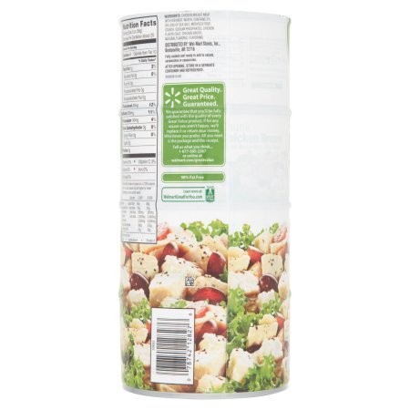 Miniatura 2 de Great Value Pechuga de pollo en trozos completamente cocida con carne de costilla en agua