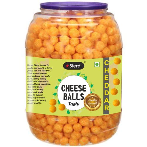 Image of Siera Cheese Balls (Cheese Balls Vegan), snacks, cheese puffs, Cheese Flavored Snacks | Healthy & Tasty Snacks | For Kids and Adults | Indian Snack, Party Snacks, Movie Time Snacks