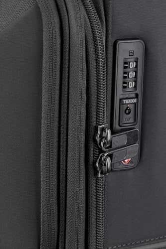 Image of Samsonite Nylon 8 Wheels 73H 71 Cms Spinner Softsided Medium Check-In Luggage | Trolley Bag For Men Women, Black