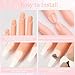 5 Pcs Silicone Practice Fingers for Acrylic Nails with 240 False Nail Tips Nail Training Mannequin Finger Soft Nail Art Training Manicure Fingers for DIY Nails Practice