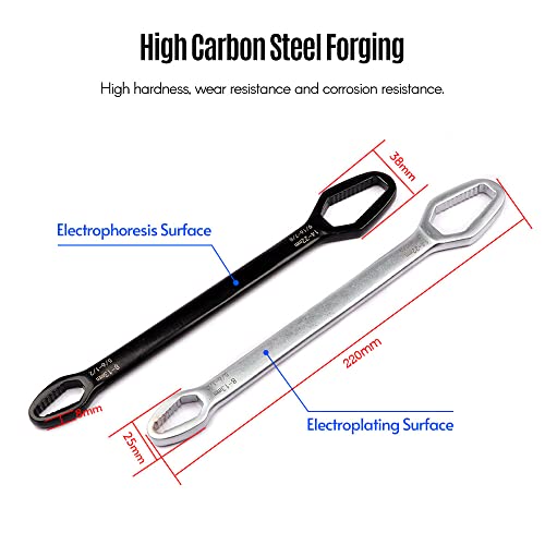 chave inglesa,ERYUE Chave universal de duas pontas multifuncional chave torx ajustável autoapertado