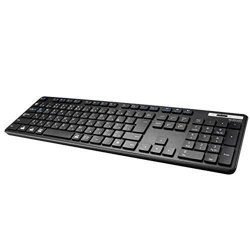 エレコム ワイヤレスキーボード Bluetooth 静音 抗菌 テンキー付 3台マルチペアリング対応 iPad/macbook/Surface/Chromebook ブラック TK-FBM118SKB Amazon.co.jp: エレコム ワイヤレスキーボード Bluetooth 静音