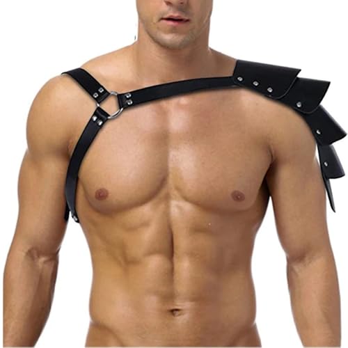 Men's Adjustable Single Shoulder Strap for Nightclub Bar - Trendy Sexy Chest Suspender Decor, Versatile Design