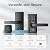 WiFi keypad Door Lock with Handle: NUTOMO keyless Entry doorlock deadbolt with Handle Set,Fingerprint Smart Lock for Front Door,Smart Electronic Deadbolt with Alexa/Bluetooth/App Control Black