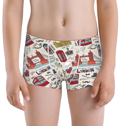 Boys' Cotton Boxer Brief Soft Underwear-London Landmark