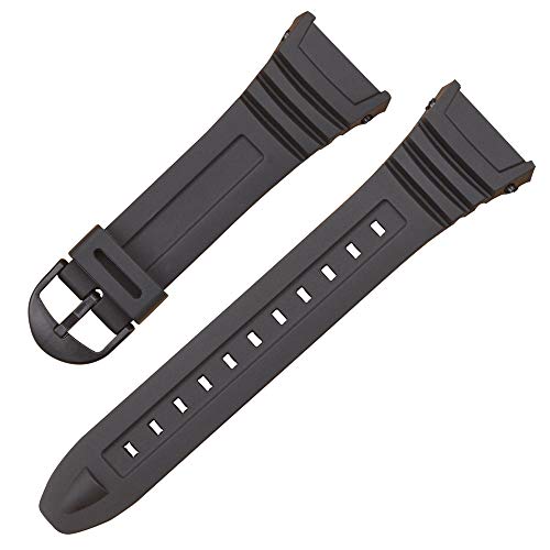 Image of DBLACK ''CDS13'' Resin Watch Strap / / Compatible Strap for Casio W-96H Watch Model (Black)