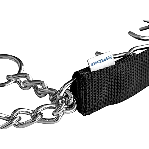Herm Sprenger Hundehalsband-Abdeckung aus Nylon für kleine, mittelgroße und große Hundehalsbänder, strapazierfähiger Schutz für Hundehalsband, 39,6 cm, Schwarz
