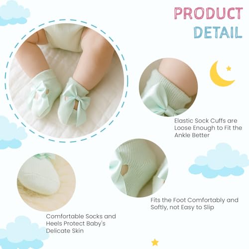 Image of SYGA NewBorn Baby's Regular Cotton Socks (Pack Of 3) For 0-12 months