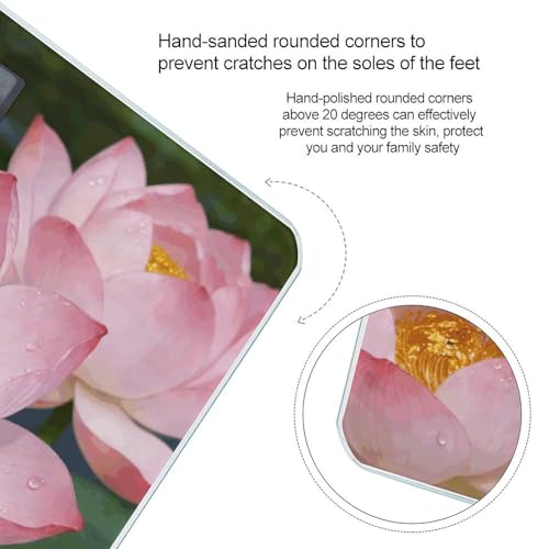 Báscula digital Clear Lotus con pantalla LCD grande miniatura 4