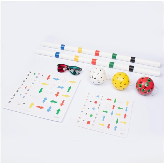 balls for hand-eye coordination and visual training 1 colors 9 cm diameter stereo visual training 1pcs 1card